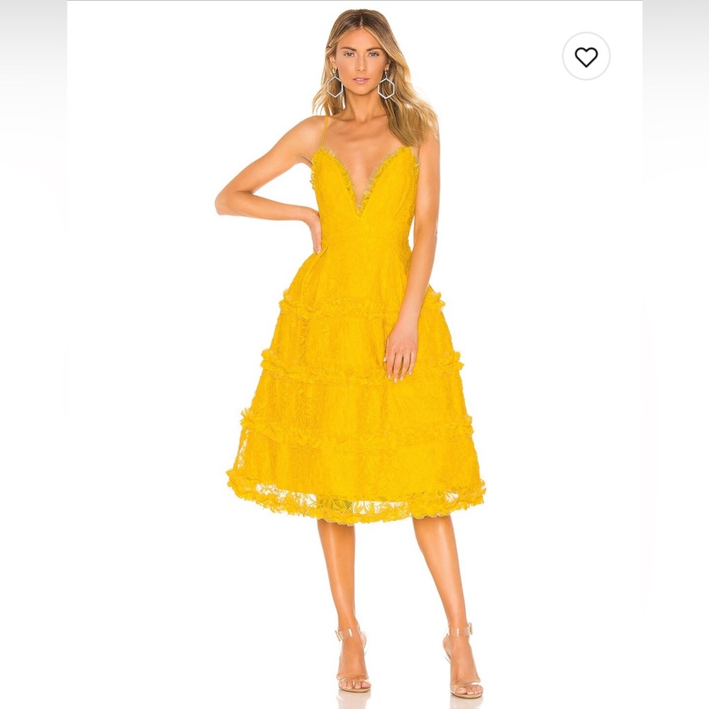 NWOT NBD Lynne Gown Bright Yellow Size S